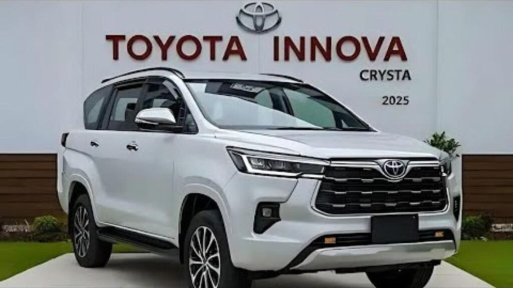 Toyota Innova Crysta 2025, Innova Crysta New Model, 7-Seater SUV India, 38 KM/L Mileage SUV, Toyota Crysta Features, Crysta 2025 Price in India, Crysta EMI Plan, Toyota Hybrid SUV, Family SUV 2025, Best MPV in India, Toyota Crysta Booking